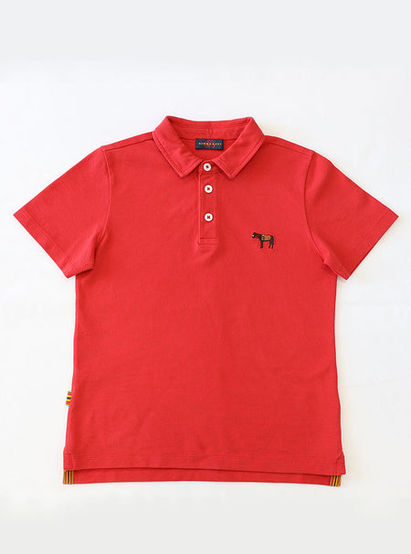 Children's Plain Red Polo Shirt